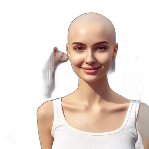 robot, hair, face, hat, photorealistic, concept art, 3d render, pixel art transparent PNG cut-out