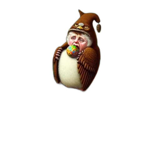 animal, creature, staff, face, pixel art, concept art, 3d render, fantasy art transparent PNG cut-out