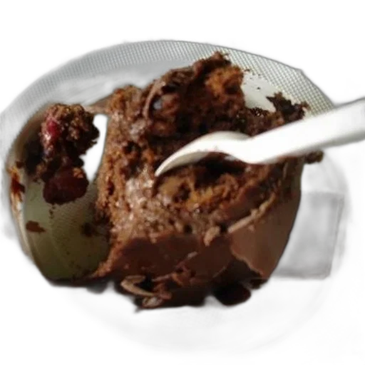 food, crown, photorealistic, 3d render, piece, chocolate, cake, fork transparent PNG cut-out