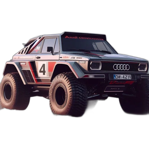 car, concept art, photorealistic, 3d render, audi, off-road, vehicle, racing transparent PNG cut-out