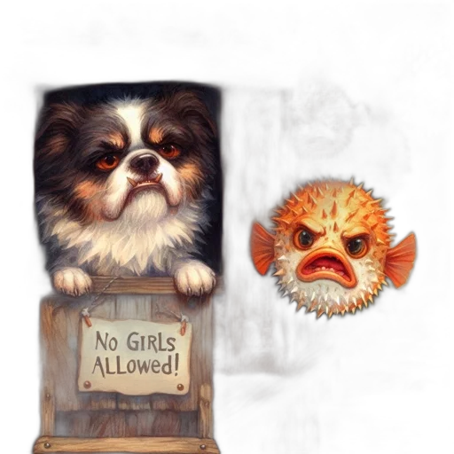 animal, concept art, fantasy art, 3d render, photorealistic, front, sign, saying transparent PNG cut-out