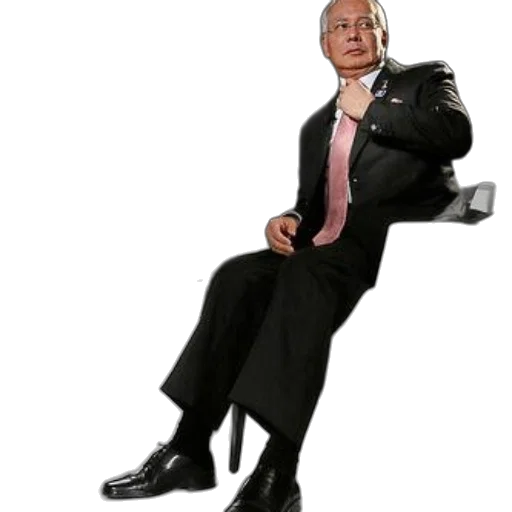staff, furniture, jacket, umbrella, man, suit, sits, chair transparent PNG cut-out