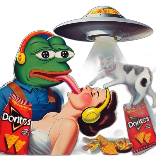food, robot, creature, hat, concept art, photorealistic, 3d render, outer space transparent PNG cut-out
