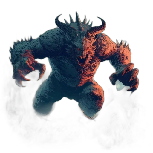 creature, dragon, animal, mask, concept art, fantasy art, 3d render, pixel art transparent PNG cut-out
