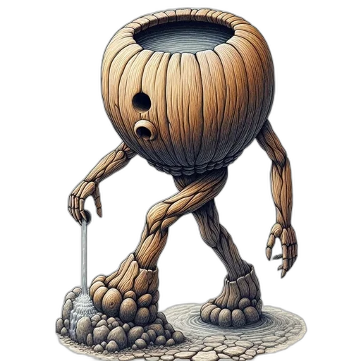 robot, creature, mask, concept art, 3d render, comic book art, fantasy art, pumpkin-like transparent PNG cut-out