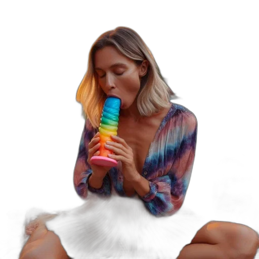 bottle, food, staff, umbrella, photorealistic, vaporwave, 3d render, concept art transparent PNG cut-out