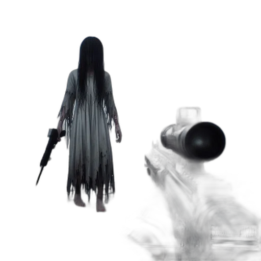 weapon, dress, hair, staff, concept art, 3d render, photorealistic, pixel art transparent PNG cut-out