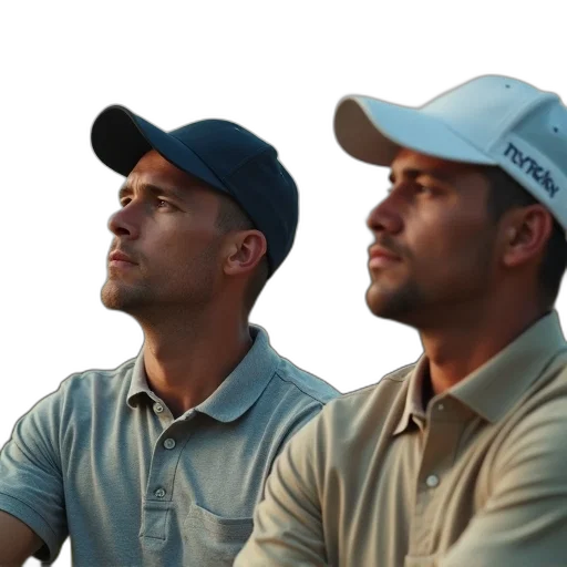 photorealistic, three, men, wearing transparent PNG cut-out
