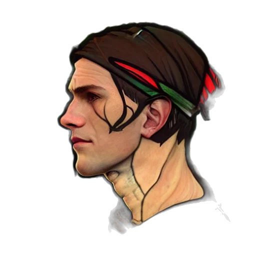 face, hat, staff, crown transparent PNG cut-out