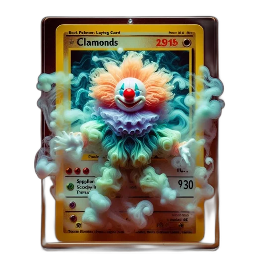creature, mask, animal, dragon, 3d-printed, figurine, clown-like, pokémon transparent PNG cut-out