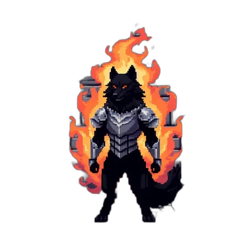 dragon, staff, animal, creature, pixel art, fantasy art, concept art, comic book art transparent PNG cut-out