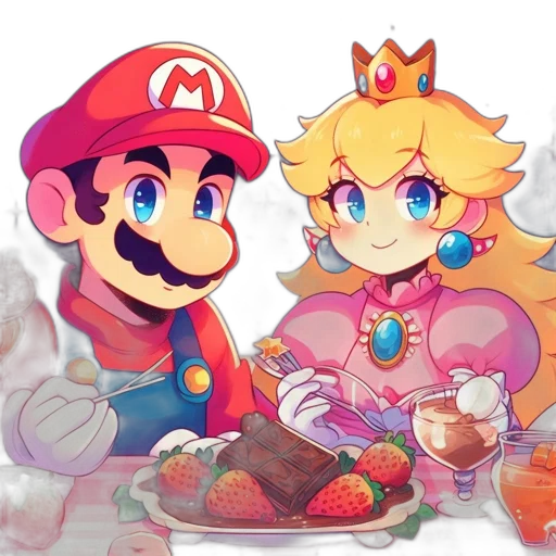 food, crown, pixel art, concept art, watercolor, vaporwave, colorful, pastel transparent PNG cut-out