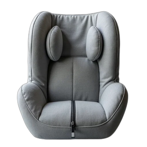 furniture, close-up, view, baby, car, seat, focus, surface transparent PNG cut-out