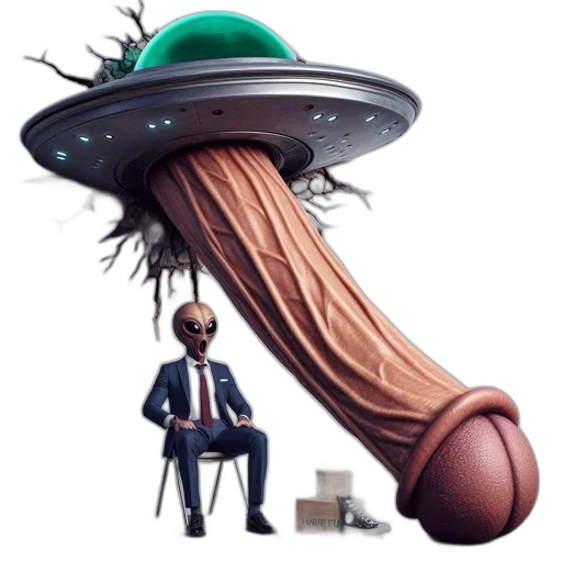 staff, umbrella, robot, creature, concept art, outer space, alien, figure transparent PNG cut-out