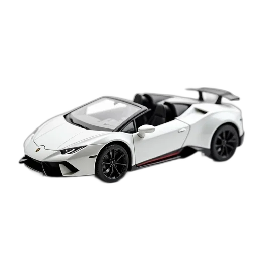 car, 3d render, photorealistic, concept art, white, miniature, model, sports transparent PNG cut-out