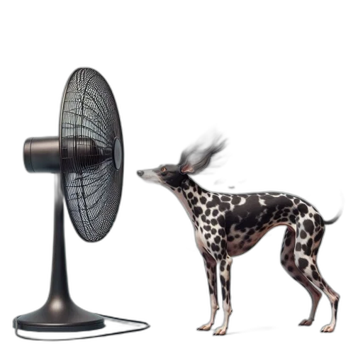 animal, creature, hat, weapon, concept art, 3d render, photorealistic, dalmatian transparent PNG cut-out