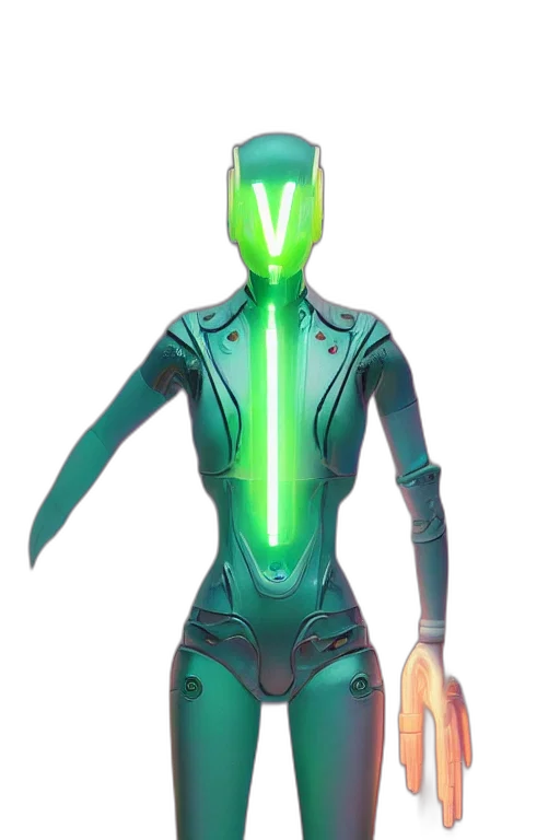 robot, mask, staff, creature transparent PNG cut-out