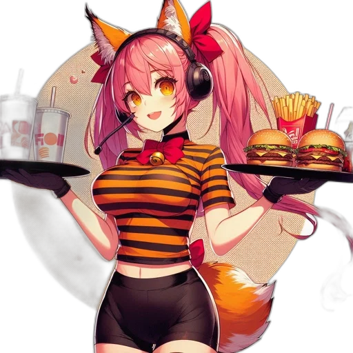 food, staff, animal, creature, anime, pixel art, fantasy art, concept art transparent PNG cut-out