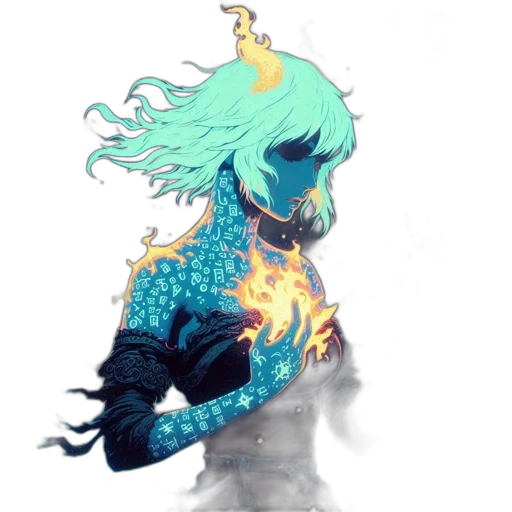dragon, mask, creature, hair, fantasy art, concept art, pixel art, vaporwave transparent PNG cut-out