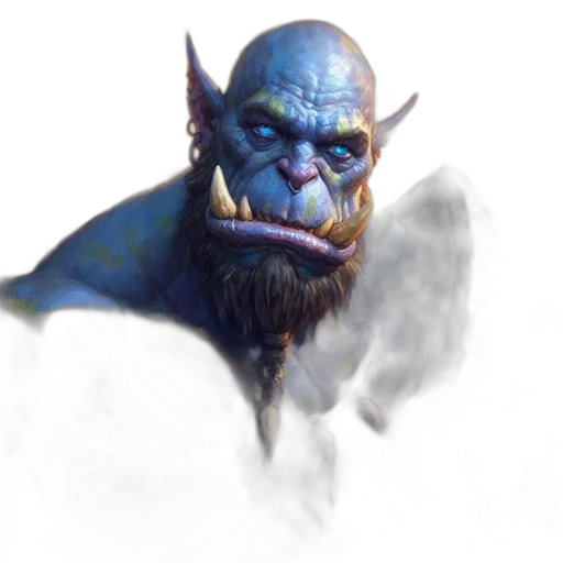 staff, face, creature, mask, fantasy art, concept art, photorealistic, 3d render transparent PNG cut-out