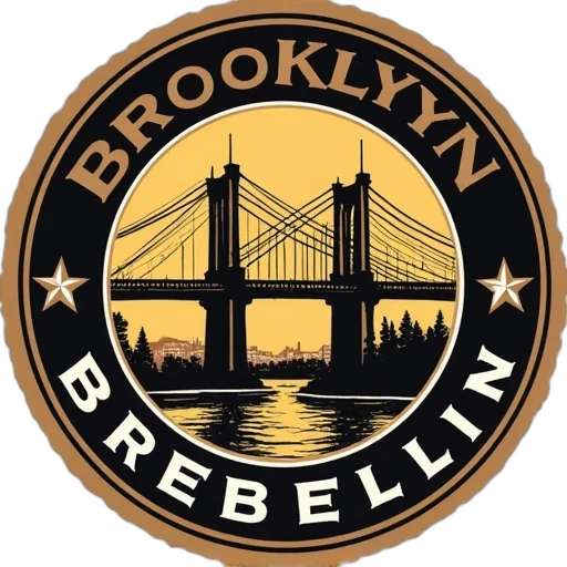 brooklyn, brewery, logo transparent PNG cut-out