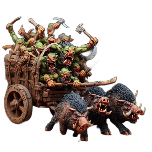 concept art, fantasy art, 3d render, detailed, miniature, shows, two, ferocious transparent PNG cut-out