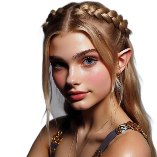jewelry, dragon, face, hair, fantasy art, photorealistic, concept art, 3d render transparent PNG cut-out