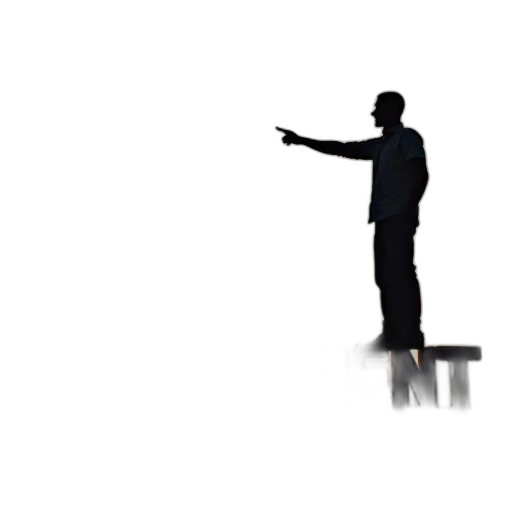 staff, jacket, weapon, robot, 3d render, concept art, photorealistic, pixel art transparent PNG cut-out
