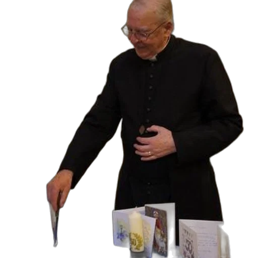 staff, jacket, weapon, jewelry, priest, black, robes, stands transparent PNG cut-out