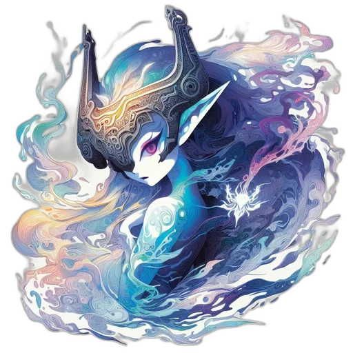 dragon, mask, creature, face, fantasy art, concept art, watercolor, pixel art transparent PNG cut-out