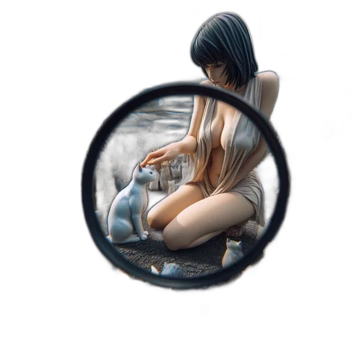 dress, jewelry, hair, weapon, 3d render, photorealistic, concept art, fantasy art transparent PNG cut-out