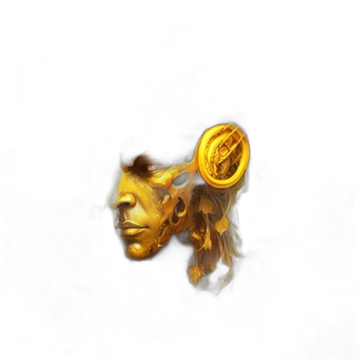 crown, jewelry, mask, staff, concept art, fantasy art, 3d render, photorealistic transparent PNG cut-out
