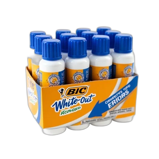 bottle, weapon, pack, bic, white-out, correction, fluid, displayed transparent PNG cut-out
