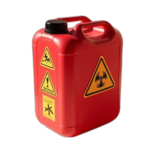 bottle, weapon, red, plastic, container, smooth, surface, black transparent PNG cut-out