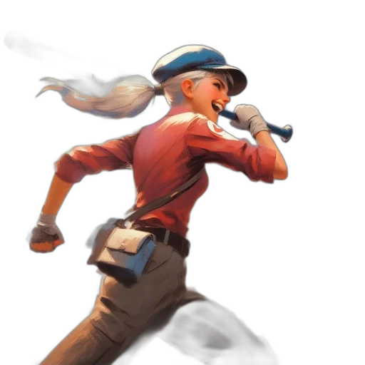 staff, weapon, sword, hat, concept art, fantasy art, watercolor, comic book art transparent PNG cut-out