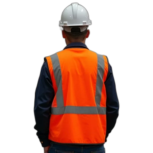 jacket, staff, hat, robot transparent PNG cut-out