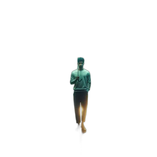 jacket, robot, bottle, creature, 3d render, pixel art, concept art, vaporwave transparent PNG cut-out