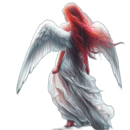 dress, creature, concept art, fantasy art, watercolor, pixel art, red, woman transparent PNG cut-out