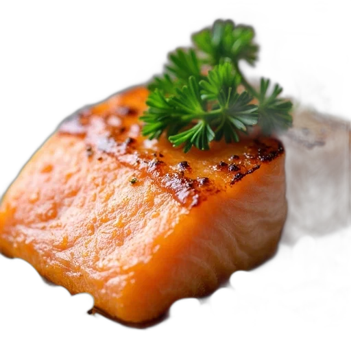 food, animal, weapon, photorealistic, 3d render, close-up, piece, salmon transparent PNG cut-out