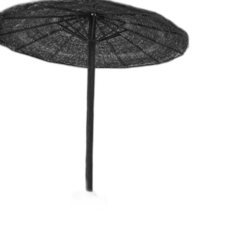 umbrella, hat, furniture, staff, 3d render, rain, black, white transparent PNG cut-out