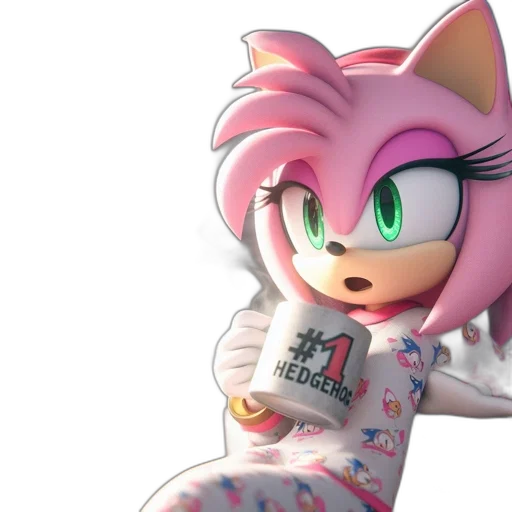 creature, animal, 3d render, concept art, vaporwave, anime, animated, hedgehog transparent PNG cut-out