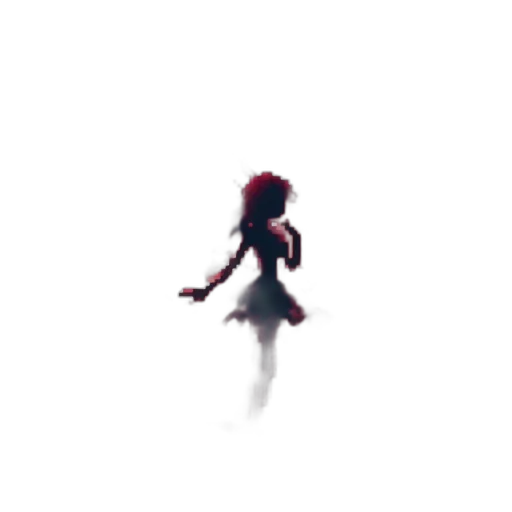 dress, hair, creature, robot, pixel art, concept art, anime, 3d render transparent PNG cut-out