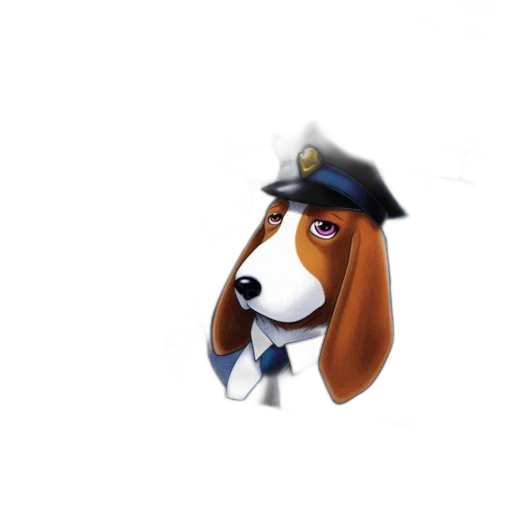 staff, hat, animal, cartoon, photorealistic, concept art, 3d render, trading transparent PNG cut-out