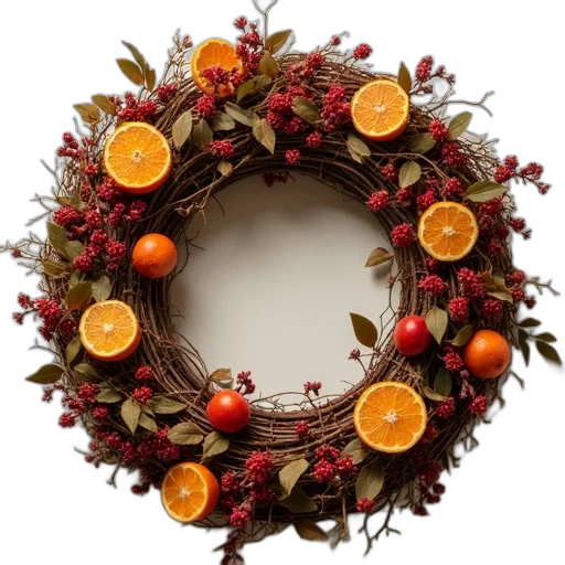 crown, jewelry, food, close-up, view, large, circular, wreath transparent PNG cut-out