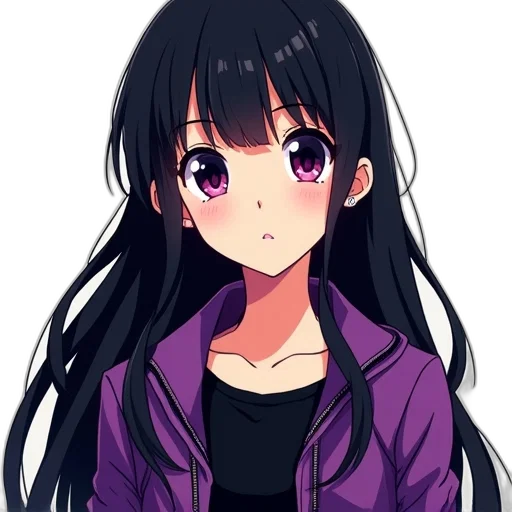 jacket, face, staff, hair, anime, pixel art, cartoon, photorealistic transparent PNG cut-out