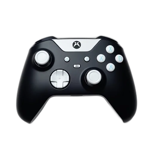 3d render, photorealistic, black, plastic, controller, word, noob, written transparent PNG cut-out