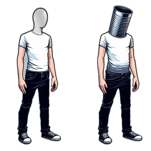 robot, mask, hat, jacket, concept art, pixel art, 3d render, cyberpunk transparent PNG cut-out