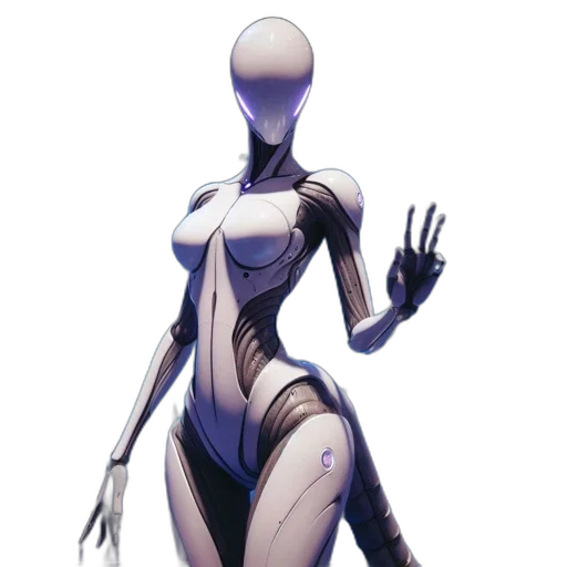 robot, dress, creature, mask, concept art, comic book art, cyberpunk, fantasy art transparent PNG cut-out