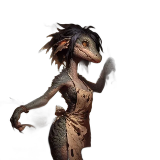 creature, dragon, animal, staff, concept art, fantasy art, 3d render, photorealistic transparent PNG cut-out