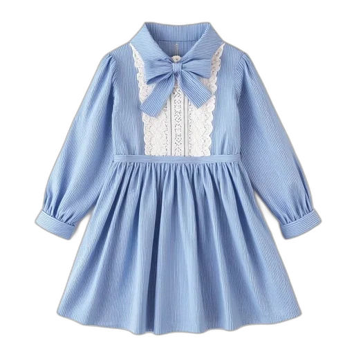 dress, blue, pastel, monochrome transparent PNG cut-out